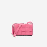 Bottega Veneta Kassette Kalbsleder Rosa Front | Verkaufen Sie Ihre Designer-Tasche