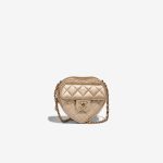 Chanel Timeless Heart Small Lammleder Gold Front | Verkaufen Sie Ihre Designer-Tasche