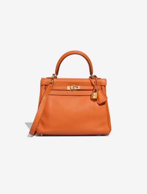 Hermès Kelly 25 Swift Orange H Front | Vendez votre sac de créateur