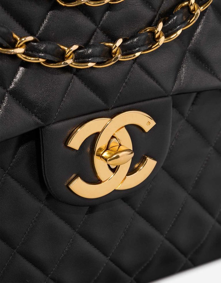 Chanel Timeless Jumbo Lamb Black Closing System | Sell your designer bag
