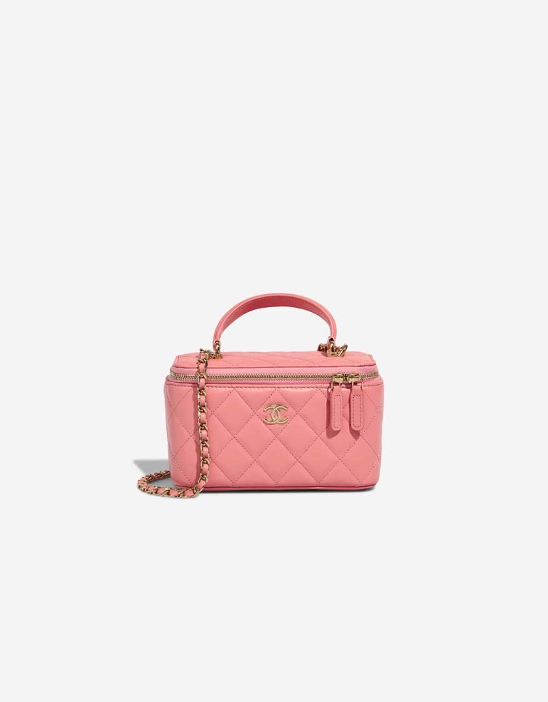 Chanel Vanity Small Lamb Pink Front | Sell your designer bag