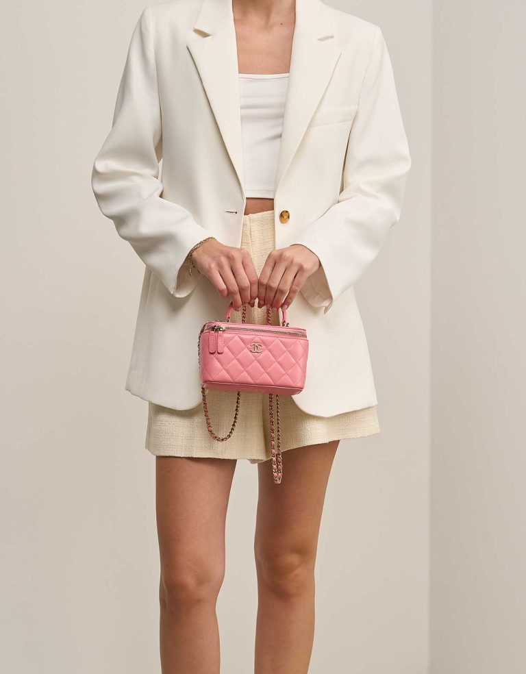 Chanel Vanity Small Lammleder Pink Front | Verkaufen Sie Ihre Designer-Tasche