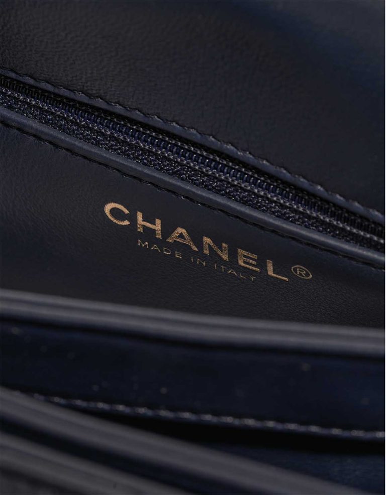 Chanel Trendy CC Medium Lamb Navy Logo | Sell your designer bag