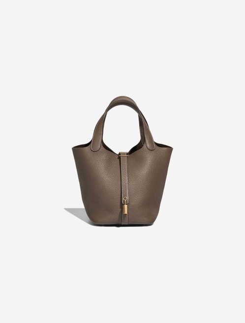 Hermès Picotin 18 Taurillon Clémence Étoupe Front | Sell your designer bag