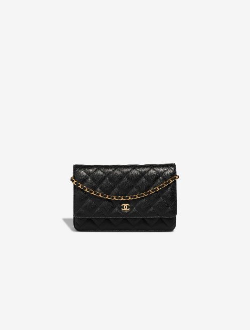 Chanel Wallet On Chain Timeless  Caviar-Leder  Schwarz Front | Verkaufen Sie Ihre Designer-Tasche