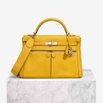 Hermès Kelly Lakis 32 Swift Jaune Ambre Front | Sell your designer bag