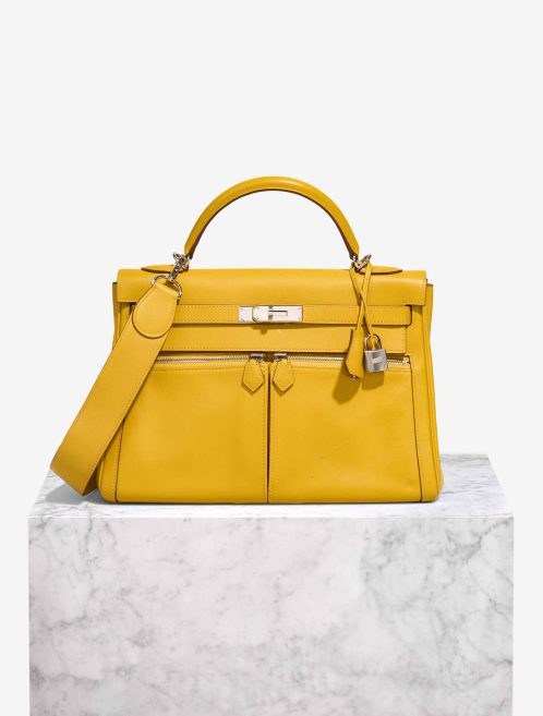 Hermès Kelly Lakis 32 Swift Jaune Ambre Front | Sell your designer bag