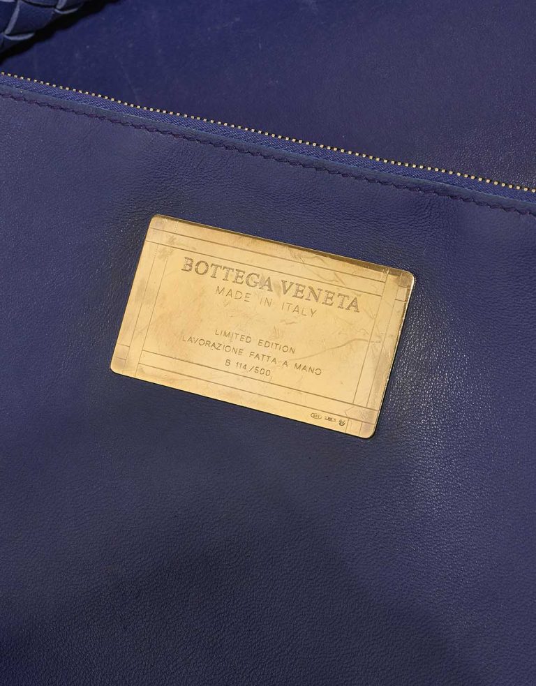 Bottega Veneta Cabat Large Lamb Blue Logo | Sell your designer bag