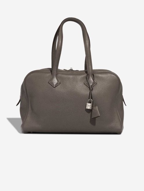 Hermès Victoria 35 Clémence Étoupe Front | Sell your designer bag