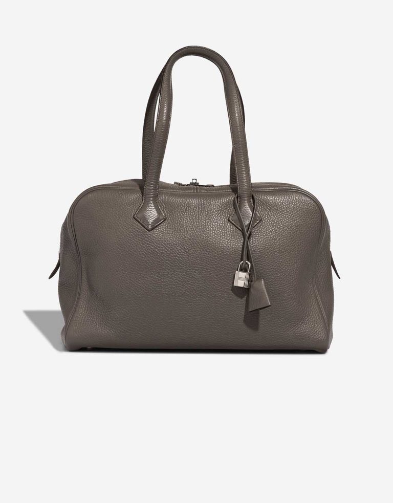 Hermès Victoria 35 Clémence Étoupe Front | Verkaufen Sie Ihre Designertasche