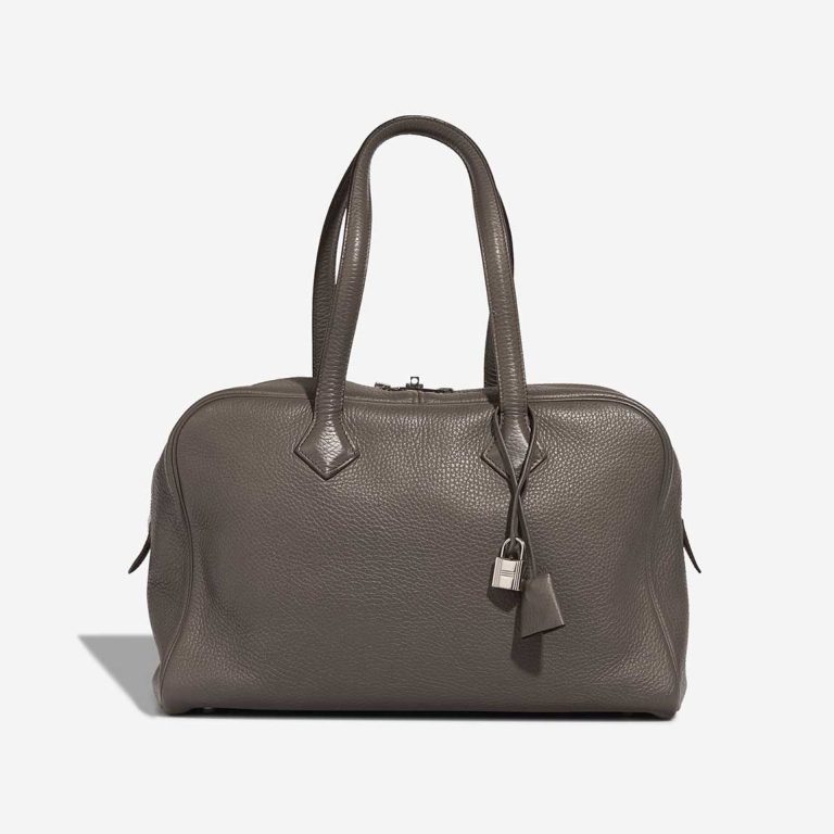 Hermès Victoria 35 Clémence Étoupe Front | Vendre votre sac de créateur