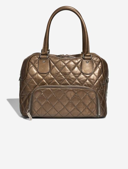 Chanel Bowling Bag Leder Bronze Front | Verkaufen Sie Ihre Designer-Tasche