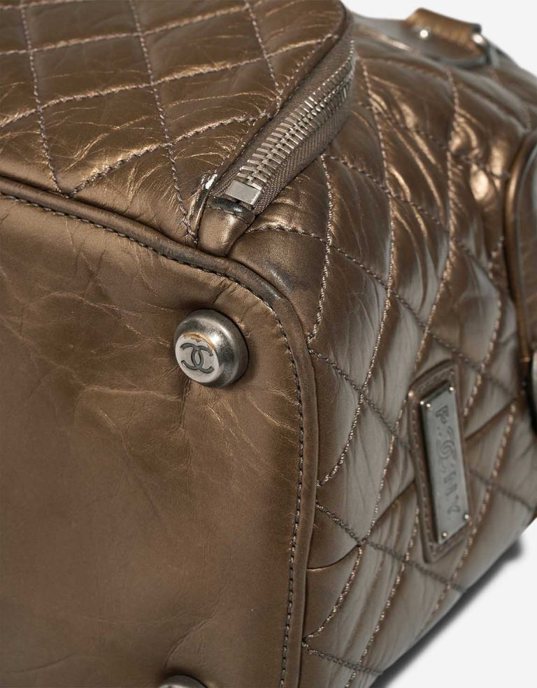 Chanel Bowling Bag Leder Bronze Abnutzungserscheinungen | Verkaufen Sie Ihre Designer-Tasche