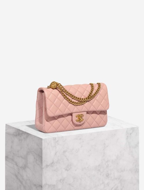 Chanel Timeless Klein Lammleder Rose Front | Verkaufen Sie Ihre Designer-Tasche
