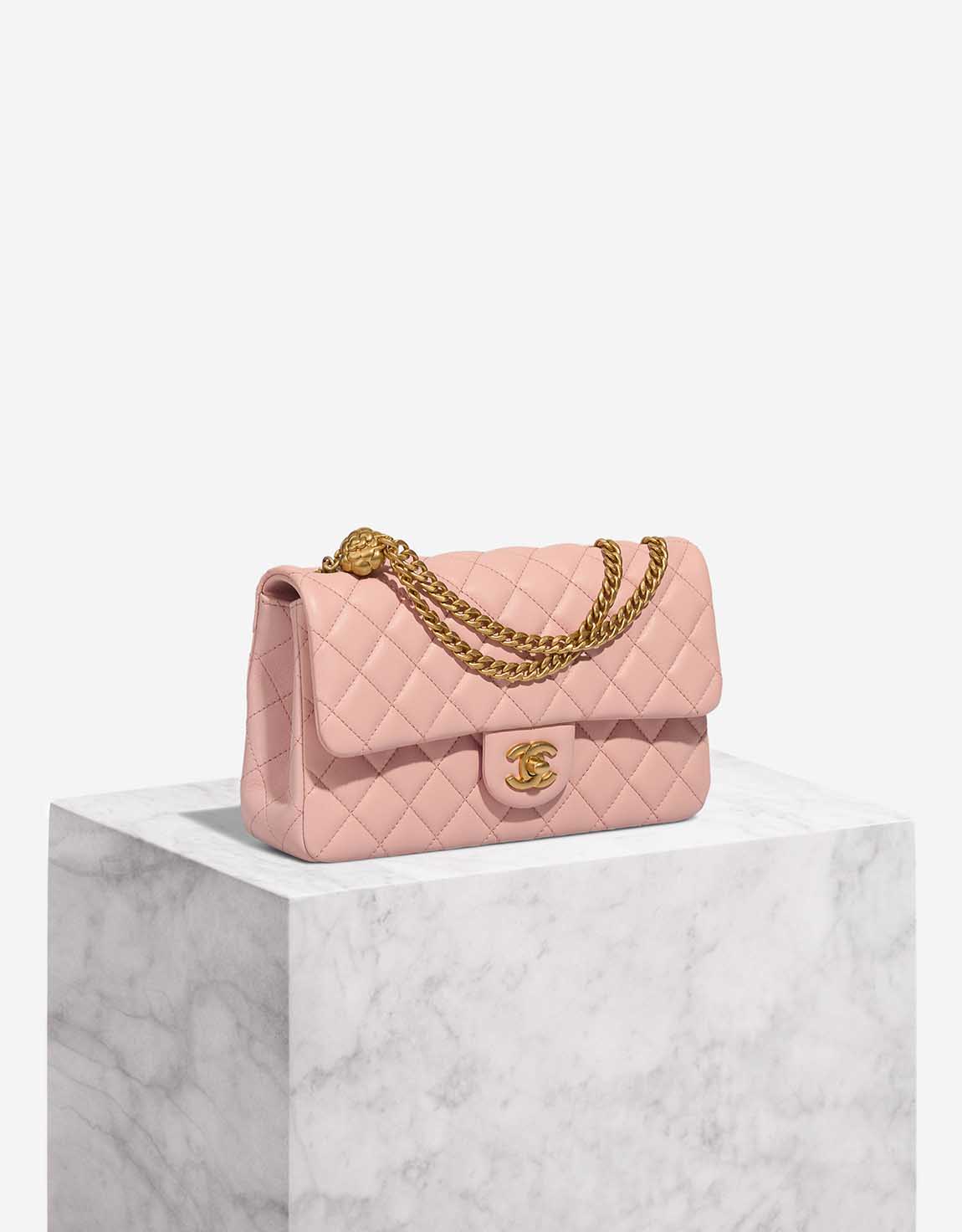 Chanel Timeless kleine Tasche Lammleder Rosa | SACLÀB