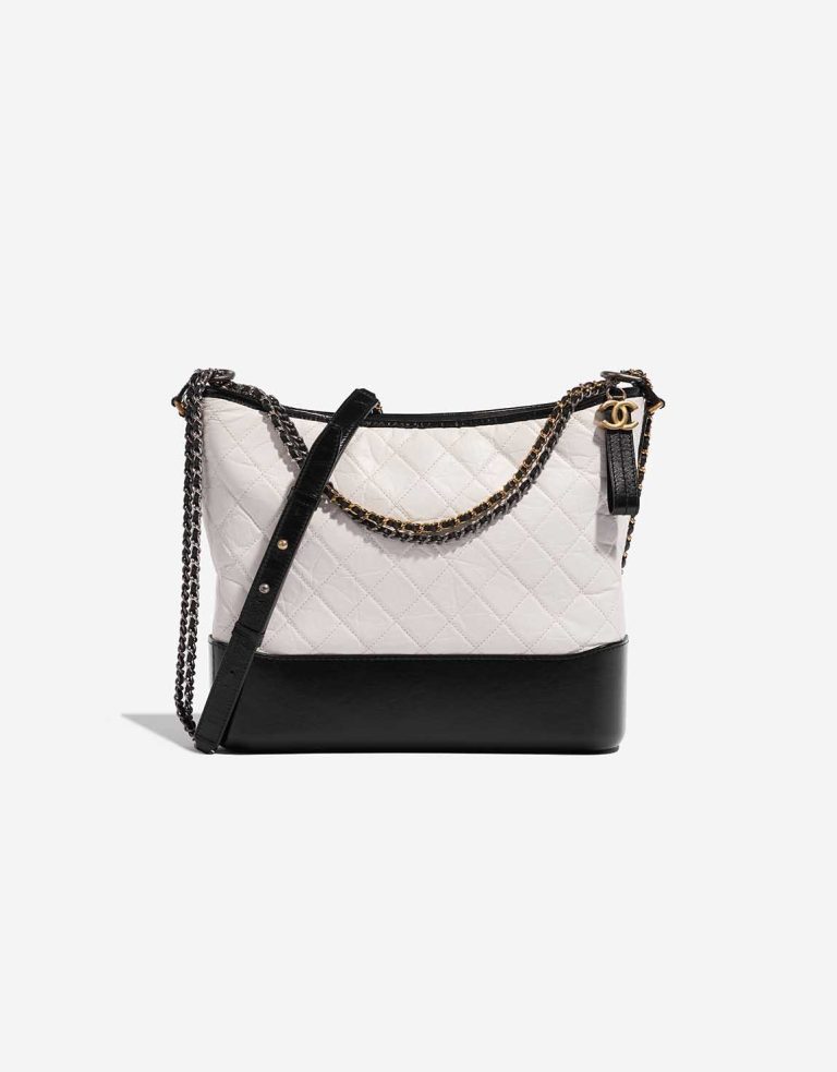 Chanel Gabrielle Large Aged Calf White Front | Sell your designer bag