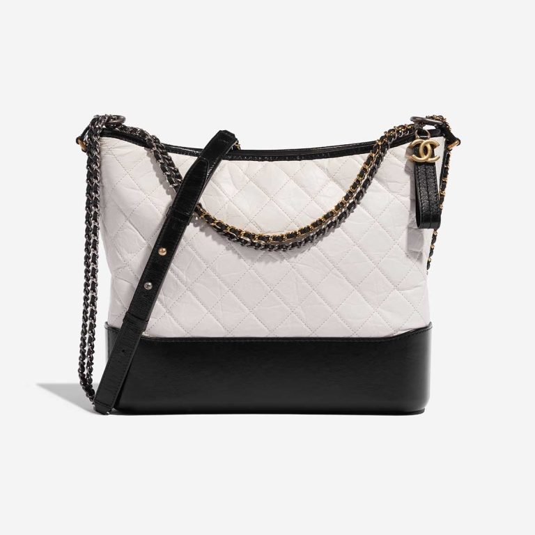 Chanel Gabrielle Large Aged Calf White Front | Vendez votre sac de créateur