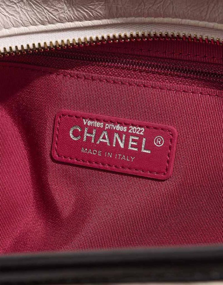 Chanel Gabrielle Large Veau Vieilli Blanc Logo | Vendez votre sac de créateur