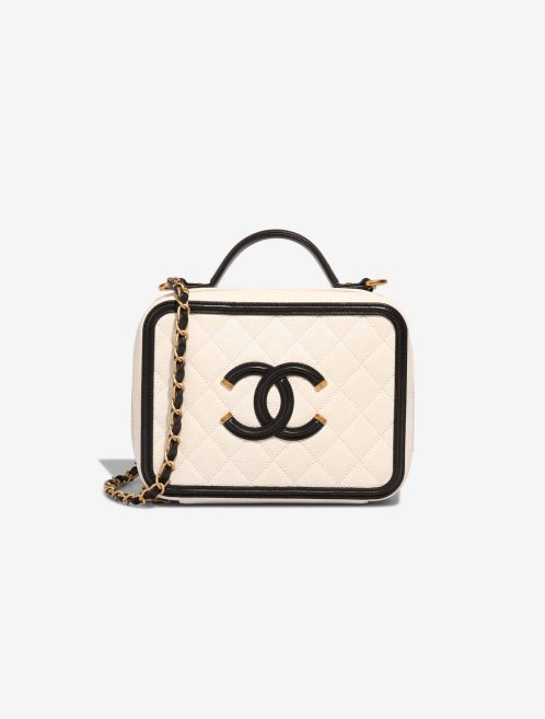 Chanel Vanity Large Caviar White / Black Front | Sell your designer bag