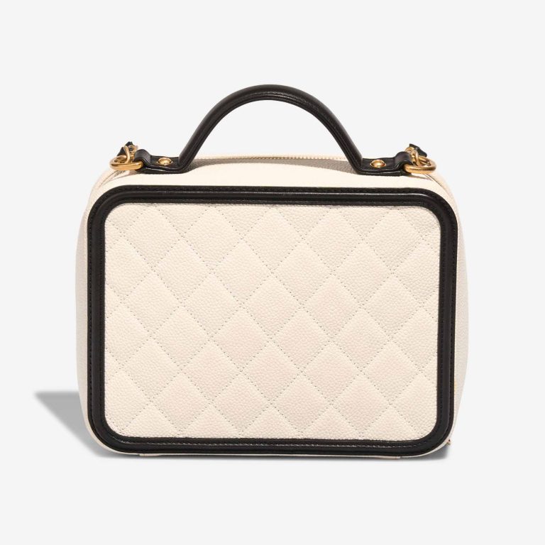 Chanel Vanity Large Caviar White / Black | Sell your designer bag