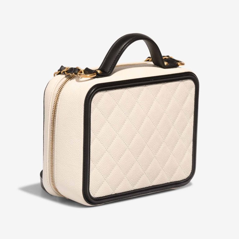 Chanel Vanity Large Caviar White / Black | Sell your designer bag