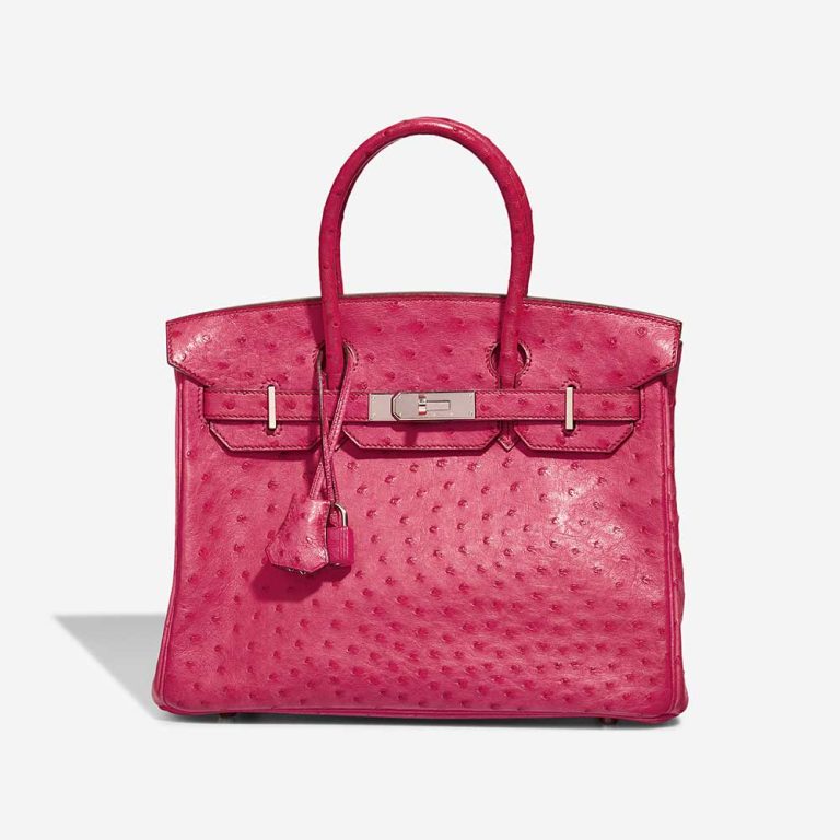 Hermès Birkin 30 Ostrich Fuchsia Front | Sell your designer bag