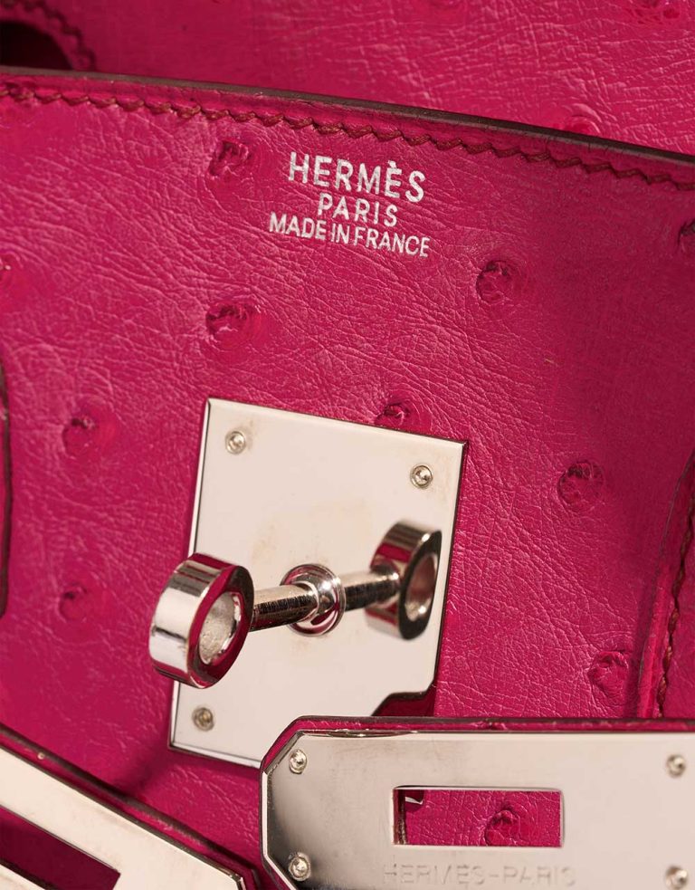 Hermès Birkin 30 Ostrich Fuchsia Logo | Sell your designer bag