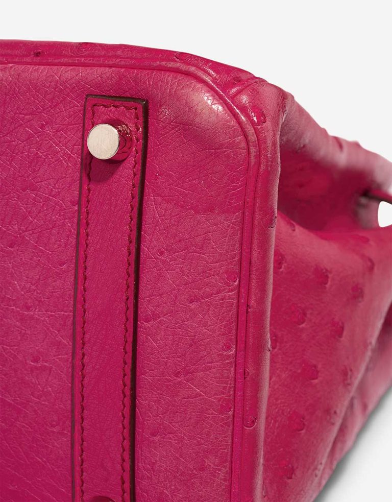 Hermès Birkin 30 Ostrich Fuchsia Signs of wear | Sell your designer bag