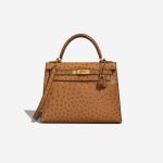 Hermès Kelly 28 Ostrich Gold Front | Sell your designer bag