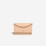 Chanel Wallet On Chain Caviar Beige Front | Sell your designer bag