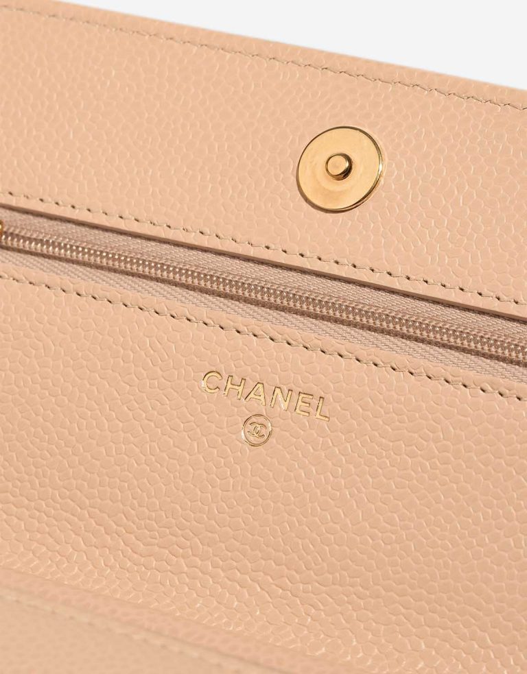 Chanel Wallet On Chain Caviar Beige Logo | Sell your designer bag