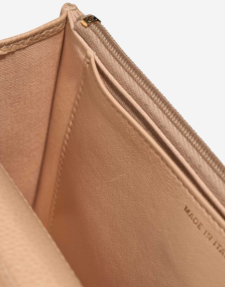 Chanel Wallet On Chain Caviar Beige Signs of wear | Sell your designer bag