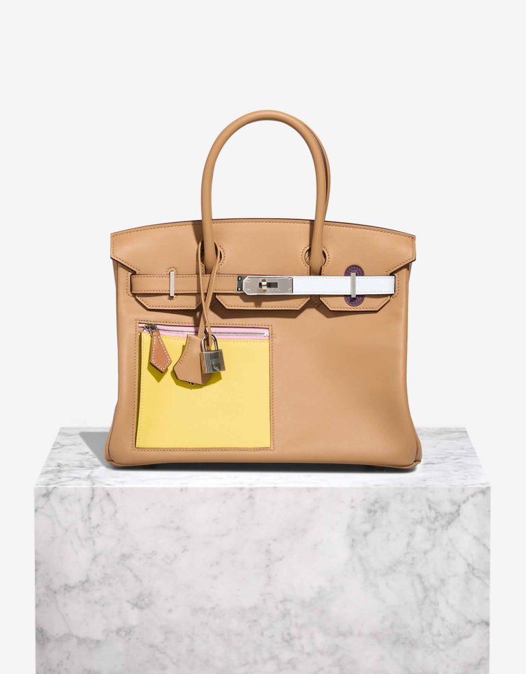 Hermès Birkin 30 Swift Chai / Lime / Bleu Brume / Mauve Sylvestre / Nata Front | Sell your designer bag