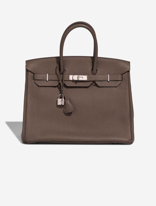 Hermès Birkin 35 Togo Vert Bronze Front | Verkaufen Sie Ihre Designer-Tasche