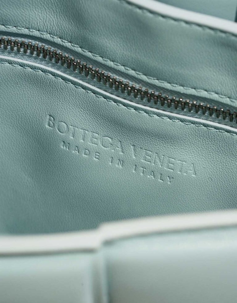 Bottega Veneta Cassette Lamb Turquoise Logo | Sell your designer bag