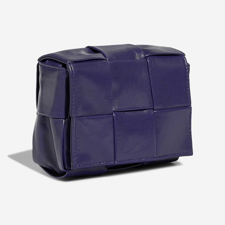 Bottega Veneta Cassette Micro Lammleder Dunkelblau | Verkaufen Sie Ihre Designer-Tasche