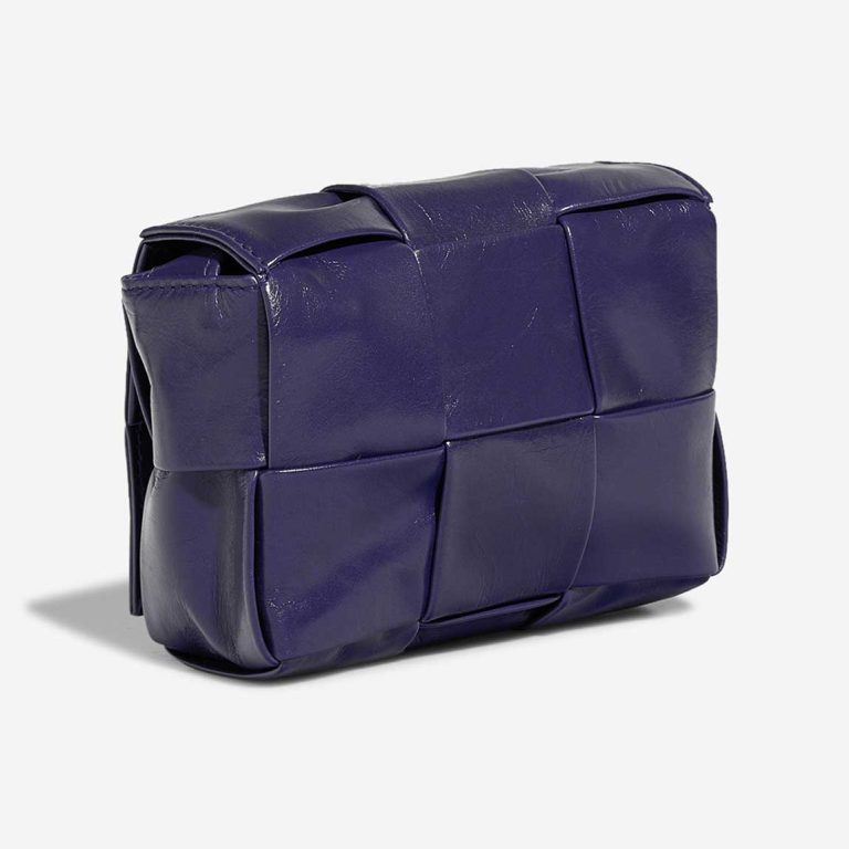 Bottega Veneta Cassette Micro Lammleder Dunkelblau | Verkaufen Sie Ihre Designer-Tasche