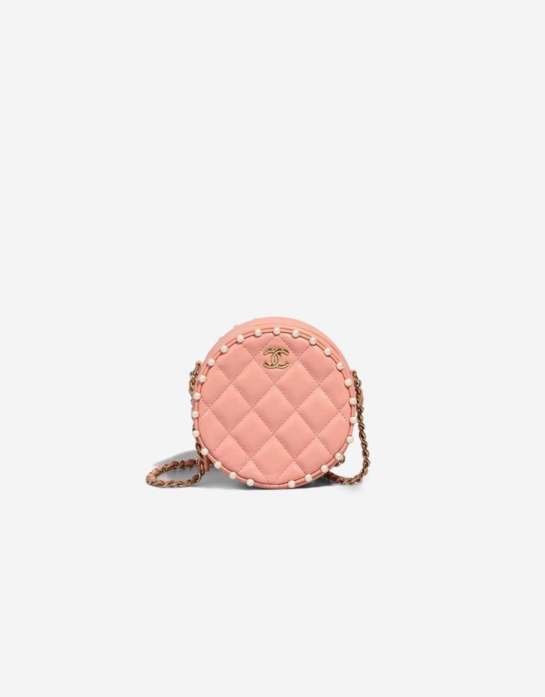 Chanel 19 Pochette ronde Agneau Blush Front | Vendez votre sac de créateur