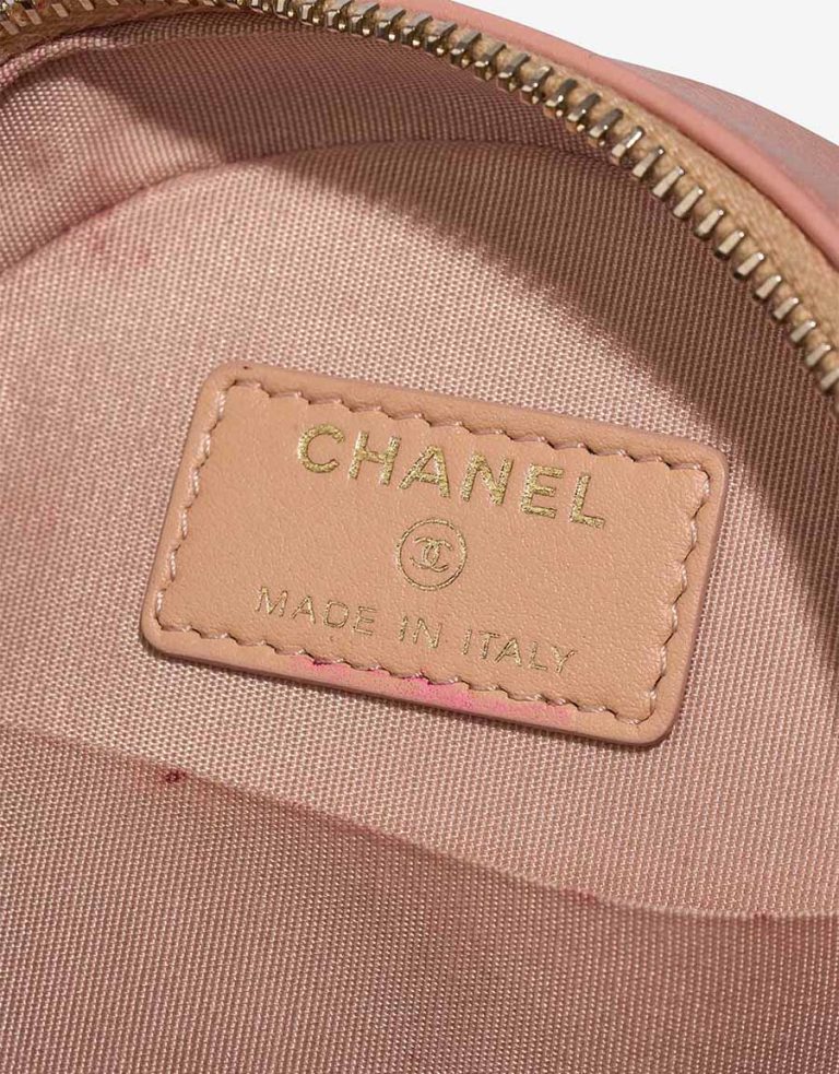 Chanel 19 Round Clutch Lamb Blush  Logo | Sell your designer bag