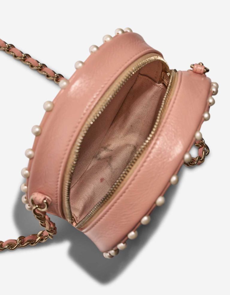 Chanel 19 Round Clutch Lamb Blush  Inside | Sell your designer bag