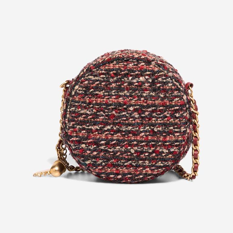 Chanel Round Clutch Tweed Red / Multicolour | Sell your designer bag