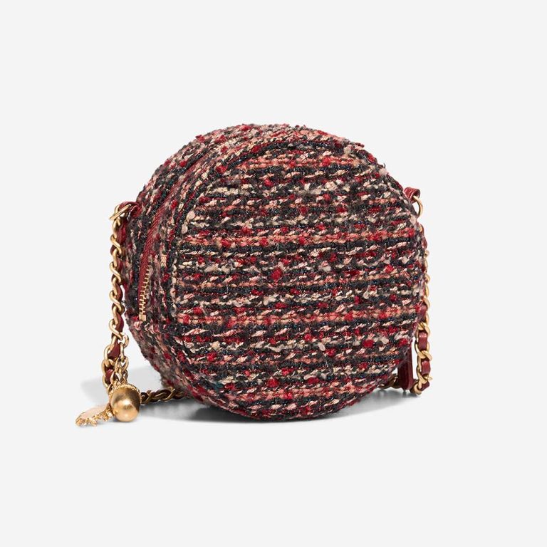 Chanel Round Clutch Tweed Red / Multicolour | Sell your designer bag