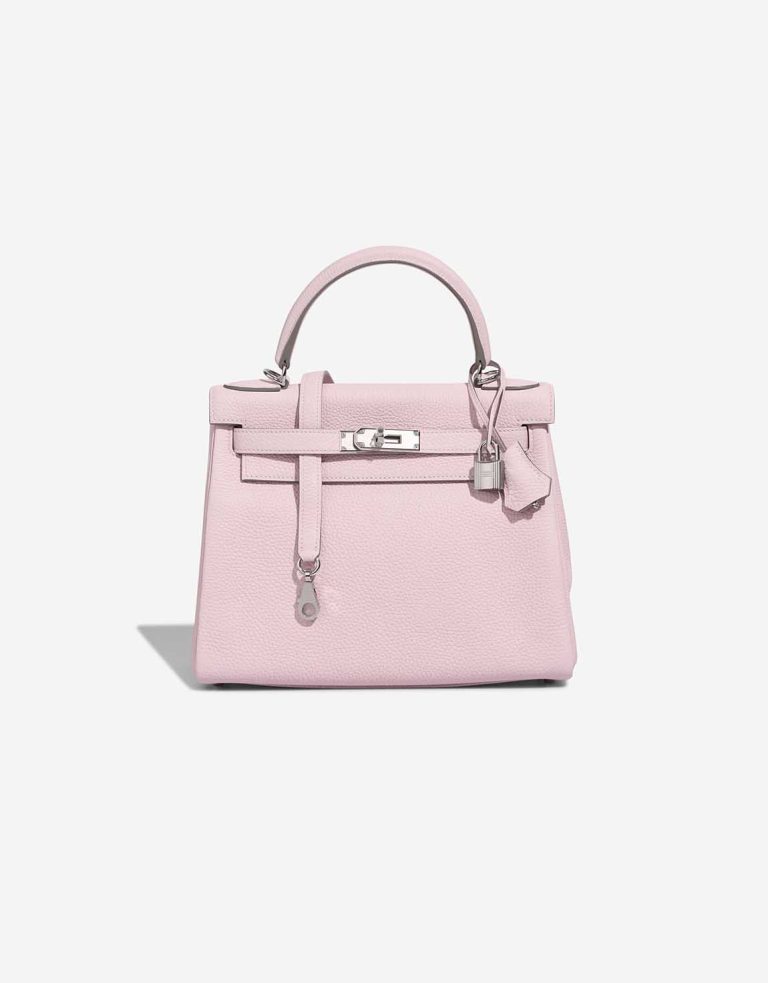 Hermès Kelly 28 Taurillon Clémence Mauve Pâle Front | Sell your designer bag