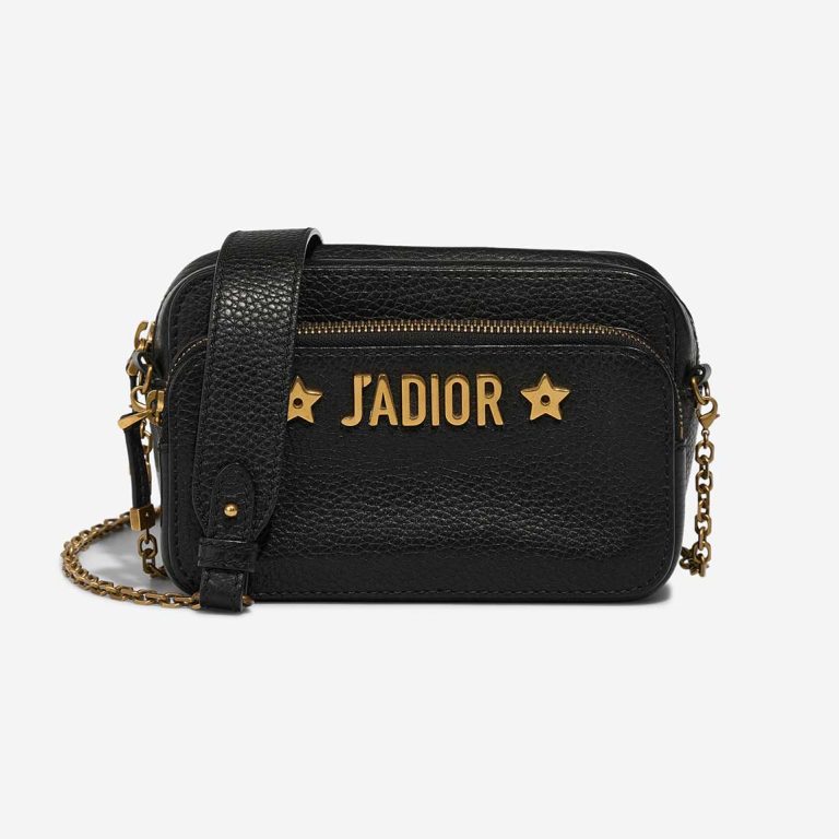 Dior J'Adior Camera Bag Small Calf Black Front | Sell your designer bag