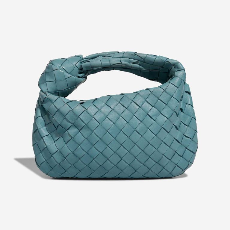 Bottega Veneta Jodie Mini Lamb Turquoise Front | Sell your designer bag