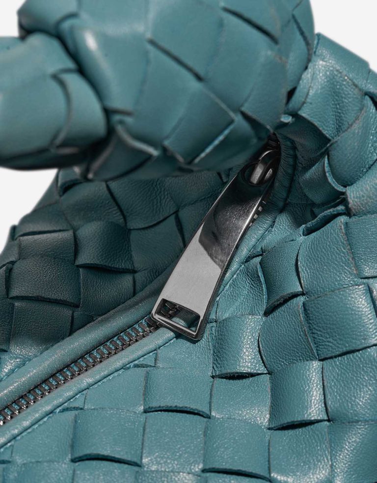 Bottega Veneta Jodie Mini Lamb Turquoise Closing System | Sell your designer bag