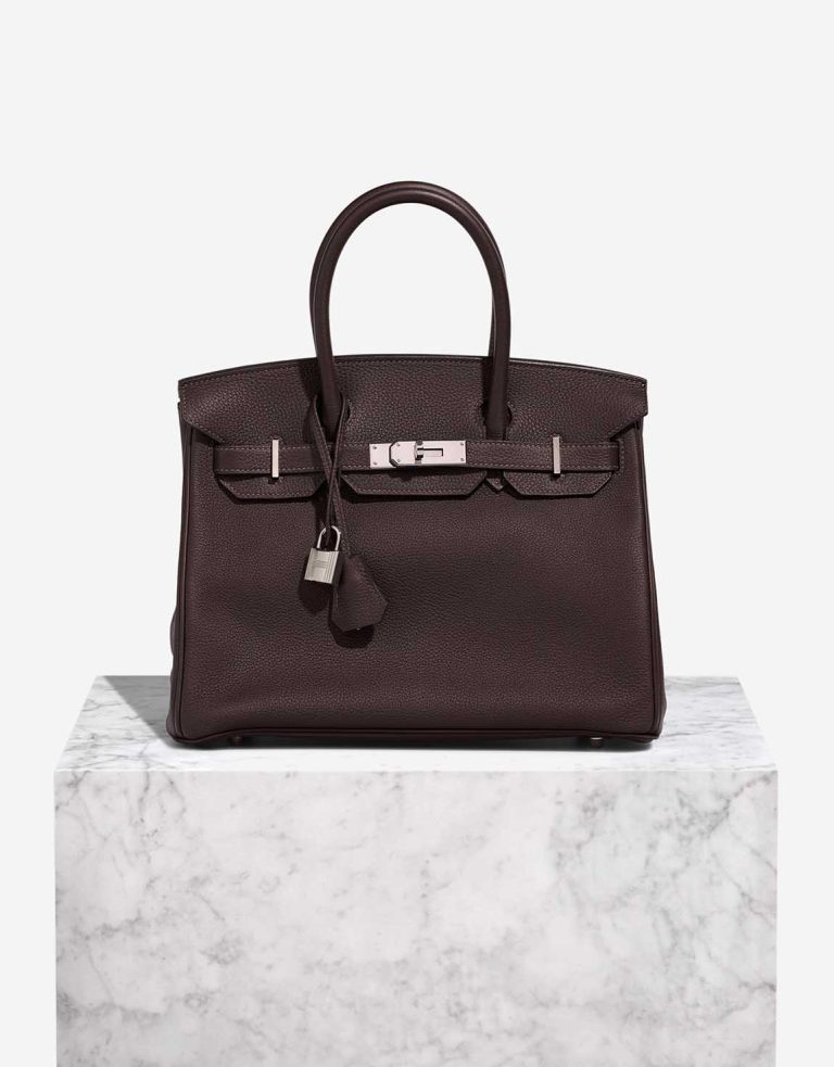 Hermès Birkin 30 Evercolor Verso Ébène / Sésame Front | Sell your designer bag