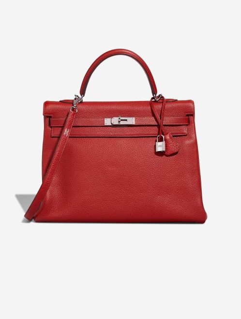 Hermès Kelly 35 Togo Rouge Vif Front | Verkaufen Sie Ihre Designer-Tasche