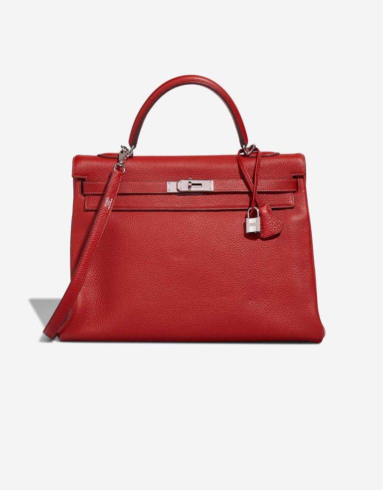 Hermès Kelly 35 Togo Rouge Vif Front | Vendre votre sac de créateur