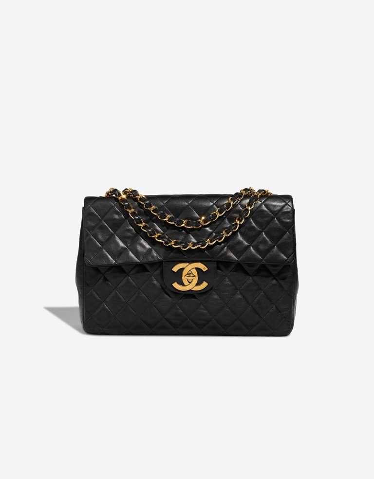 Chanel Timeless Maxi Lamb Black Front | Vendez votre sac de créateur